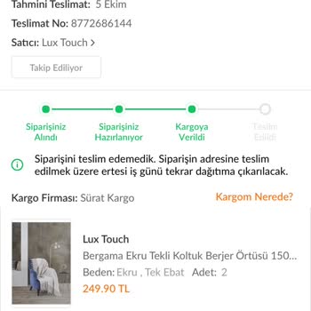 Sürat Kargo'nun Teslimat Sorunları ve Yanıltıcı Bilgiler
