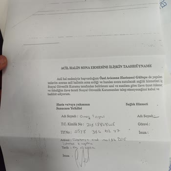 Acil Müdahale Ücreti ve Evrak Sorunu