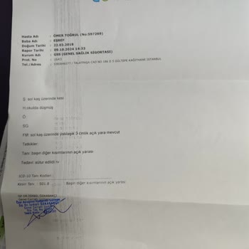 Acil Müdahale Ücreti ve Evrak Sorunu