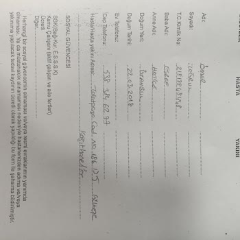 Acil Müdahale Ücreti ve Evrak Sorunu