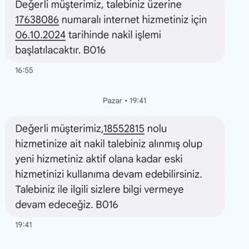 Vodafone Nakil İşlemi Sorunu ve İptal Mesajları