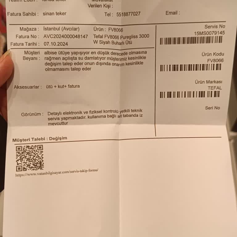 Tefal Ütüde Yanıltıcı Bilgi ve Mağduriyet