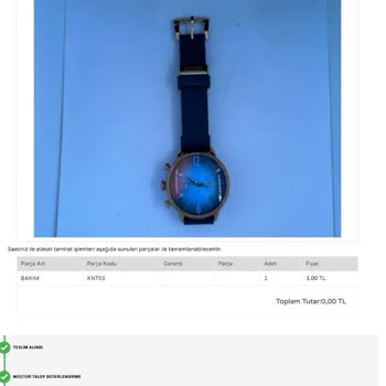 Yeni Alınan Saatin Sürekli Geri Kalması ve Müşteri Hizmetleri Sorunu