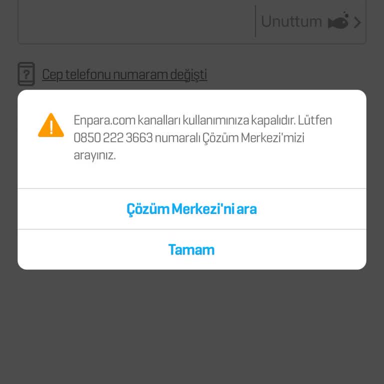 Hesabımın Beklenmedik Kapatılması
