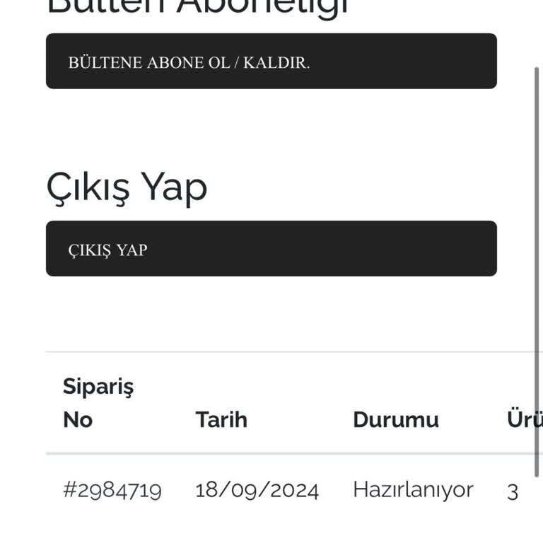 Sipariş Ulaşmadı ve İletişim Sorunları