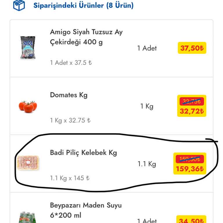 Eksik Ürün ve Yetersiz Müşteri Hizmeti