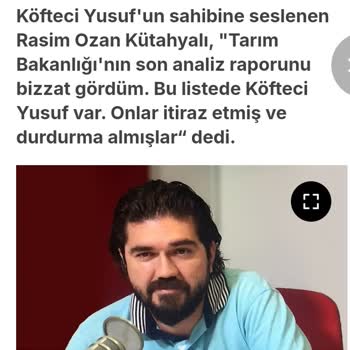Köfteci Yusuf'tan Domuz Eti İddialarına Yanıt Bekliyoruz