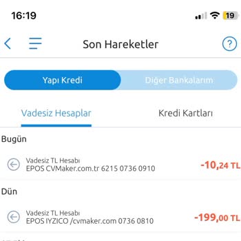 Haberim Dışında Hesap Hareketi: Paramı Geri İstiyorum!
