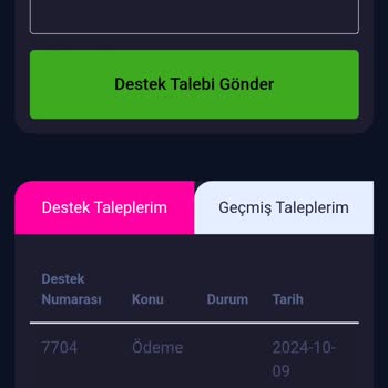 Destek Birimi Cevap Vermiyor, Bakiyem Güncellenmedi