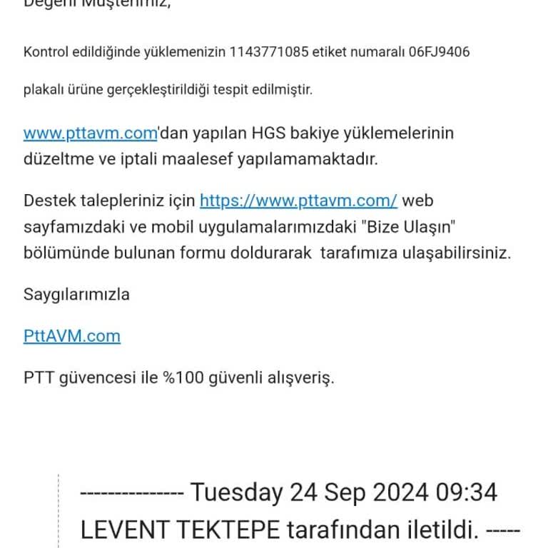 Ödeme Sorunu ve Yetersiz Müşteri Hizmetleri