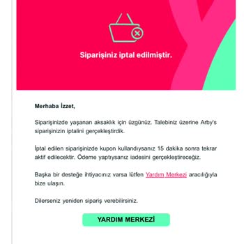Sipariş İptali ve Yanıltıcı Bilgilendirme Sorunu