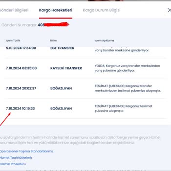Aras Kargo Teslimat Sorunu ve İletişimsizlik