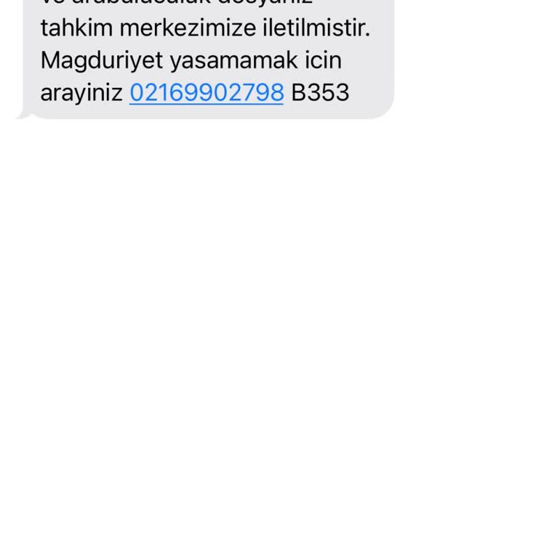 Yanıltıcı SMS ile Mağduriyet Tehdidi