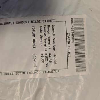 Amazon Gümrük Ücreti İadesi Sorunu