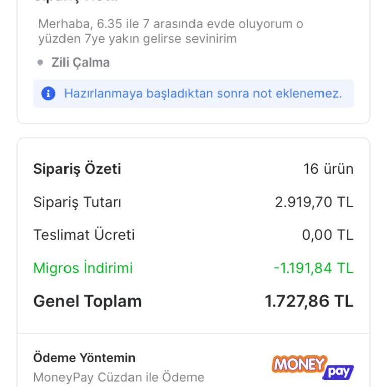 Teslim Edilmeyen Sipariş Ve İletişim Sorunu