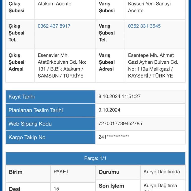 Kargo Şubesi Eve Teslimat Yapmıyor: Ürün Kodu Sorunu