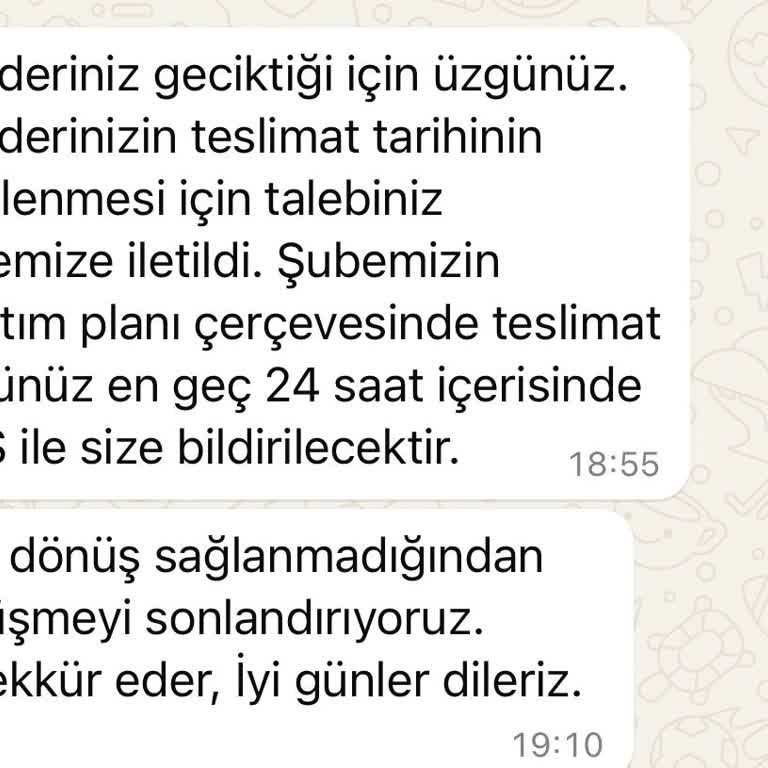 Teslim Edilmeyen Kargo Ve İletişim Sorunu