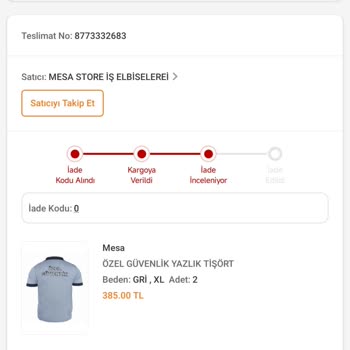 Trendyol'da Sipariş İadesi Ve Uzun Teslimat Süresi