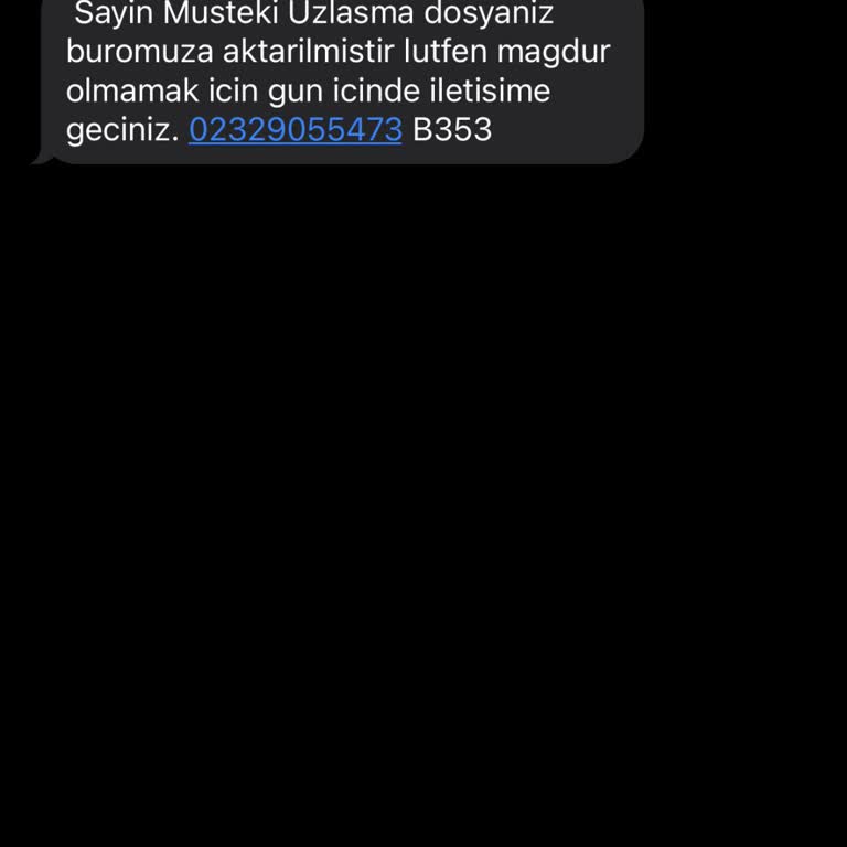 Yanlışlıkla Gönderilen Uzlaşma Mesajı