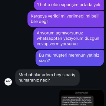 Kayıp Sipariş Ve İlgisiz Müşteri Hizmetleri