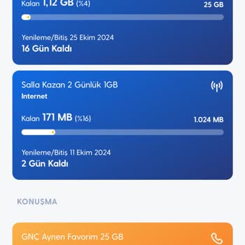 Turkcell'de İnternet Kullanım Sorunu