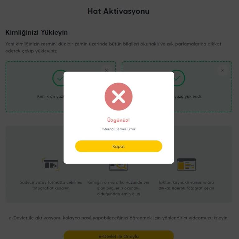 E-Devlet Aktivasyon Sorunu Ve Faturalandırma Mağduriyeti