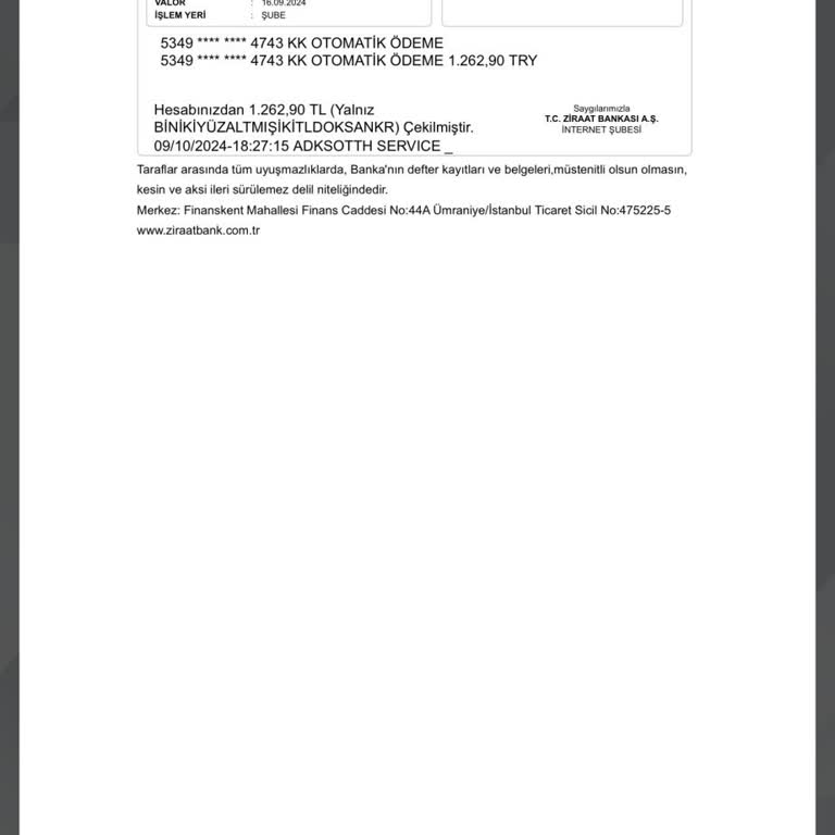 Ziraat Bankası'ndan İzinsiz Para Çekimi