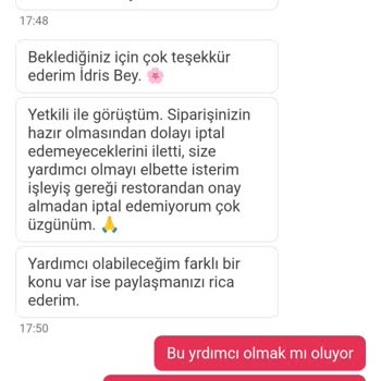 İptal Edilemeyen Sipariş Ve Kullanılamayan Kupon