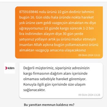 Trendyol'da Teslimat Ve Müşteri Hizmetleri Sorunu