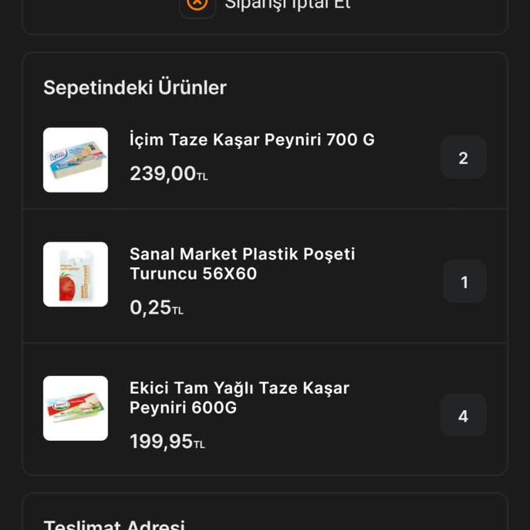 Teslim Edilmeyen Sipariş Ve İptal Sorunu