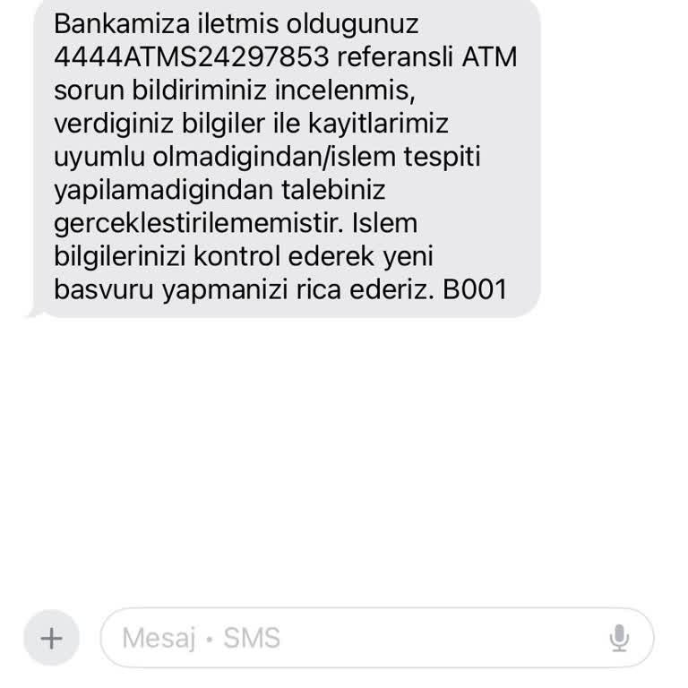 ATM Para Yutma Sorunu Ve Müşteri Hizmetleri İletişim Zorluğu