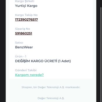 Shopier Ürün Değişiminde İletişim Sorunu