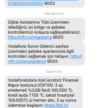 Vodafone'da İletişim Sorunları Ve Fatura İadesi Talebi