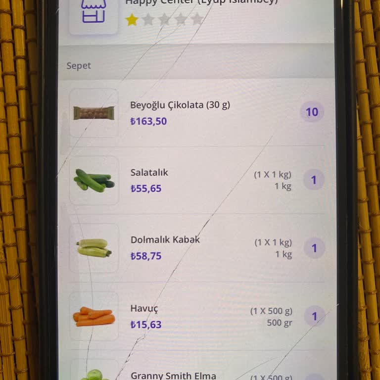 Getir'den Gelen Bayat Ürünler Ve Yetersiz Müşteri Hizmeti