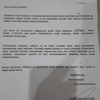 SuperStep Ayakkabıda Açılma Sorunu Ve İlgisizlik