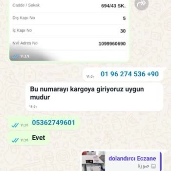 Sipariş Verildi, Ürün Gönderilmedi