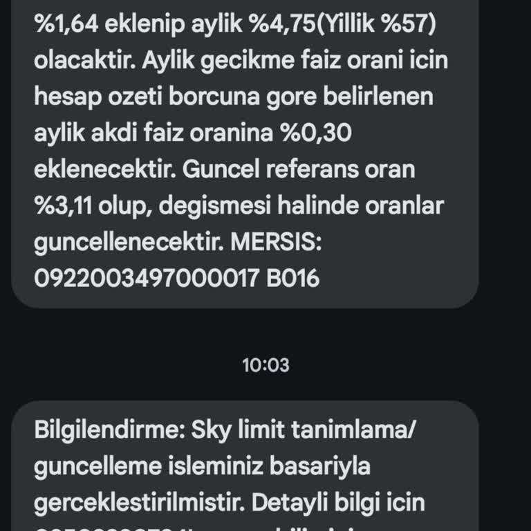 Usulsüz Sky Limit Tanımlamasıyla Mağduriyet