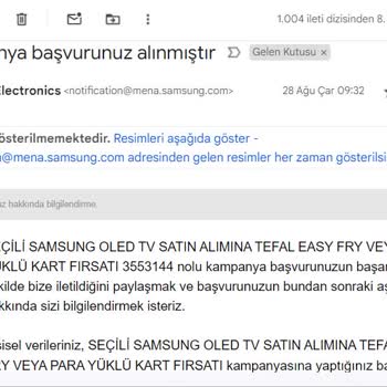 Samsung TV Ve Paracard Kampanyası Hayal Kırıklığı