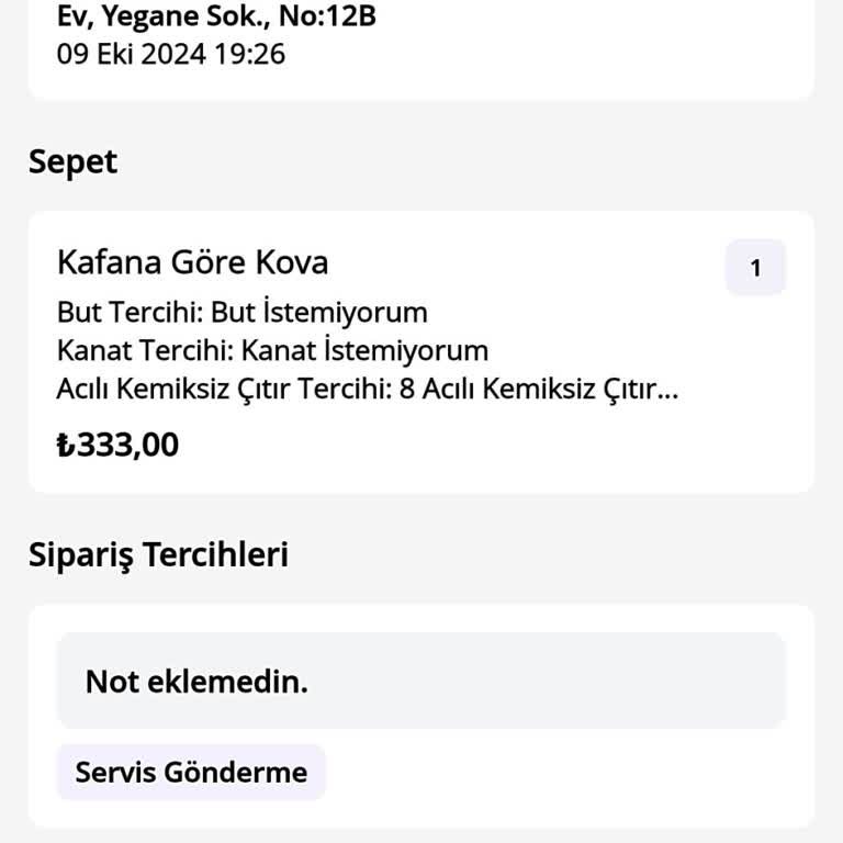 KFC Kartal Şubesi: Uzun Teslimat Süresi Ve Soğuk Ürün Endişesi