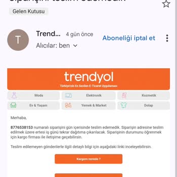 Aras Kargo'nun Teslimat Sorunu Ve İletişim Eksikliği