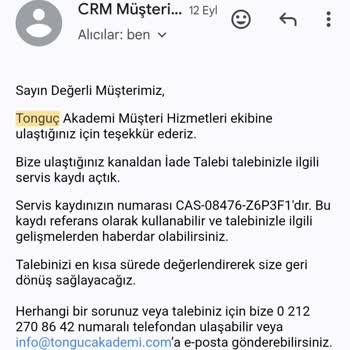 Tonguç Akademi: İade Sürecinde Büyük Hayal Kırıklığı