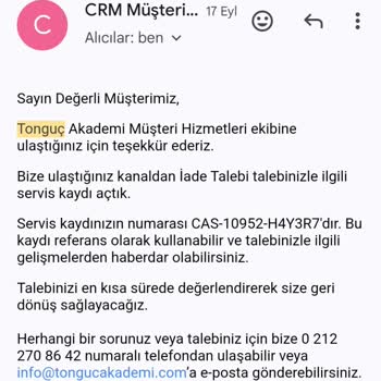 Tonguç Akademi: İade Sürecinde Büyük Hayal Kırıklığı