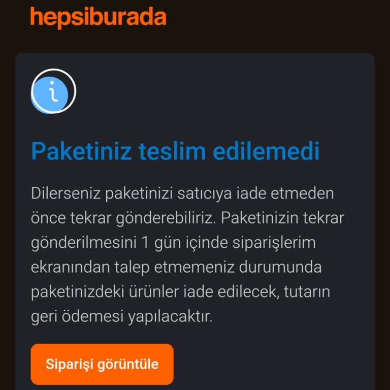 Hepsiburada Hepsijet Şikayeti
