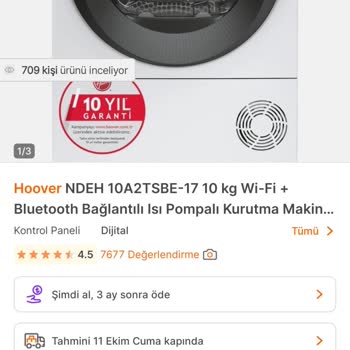 Hepsiburada'da Kurutma Makinesi Sipariş Onayı Sorunu Ve Fiyat Artışı