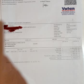 Vatan Bilgisayar'da İade Sorunu