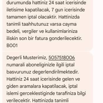 Türk Telekom'da Bitmeyen Hat İptal Süreci