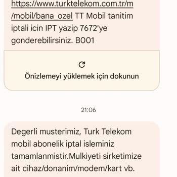 Türk Telekom'da Bitmeyen Hat İptal Süreci
