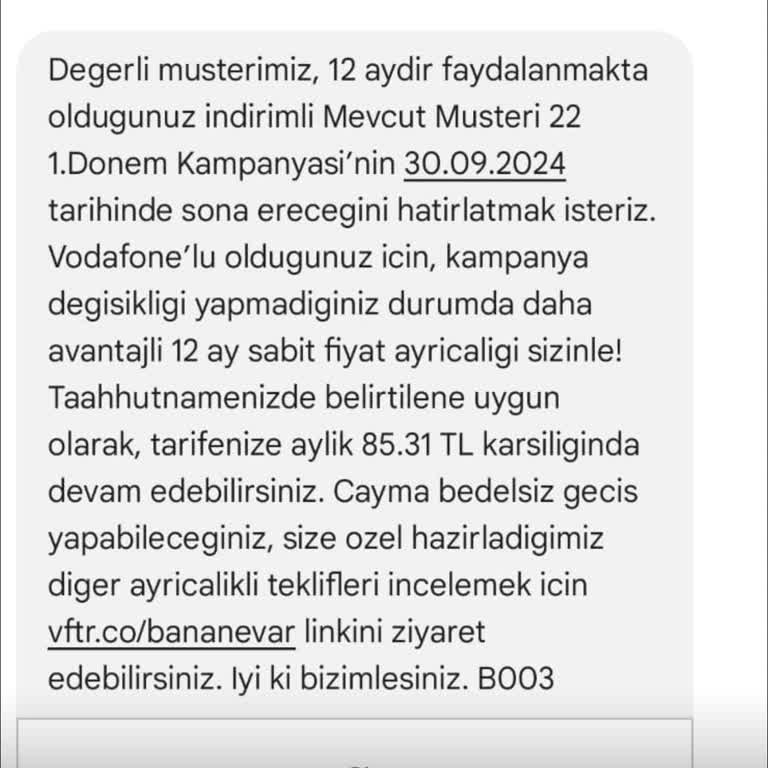 Vodafone Fatura Ve Şebeke Sorunları