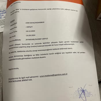 Nike Ayakkabıdaki Üretim Hatası Ve Müşteri Hizmetleri Sorunu