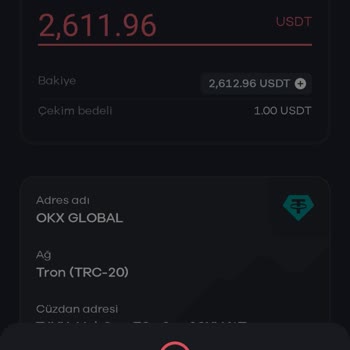 USDT Çekim Hatası Ve Yüksek Komisyon Sorunu